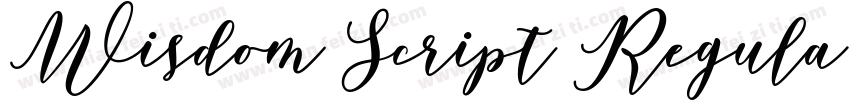 Wisdom Script Regula字体转换